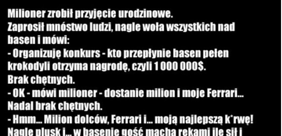 Wyzwanie z basenem pełnym krokodyli