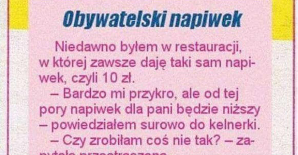Obywatelski napiwek 