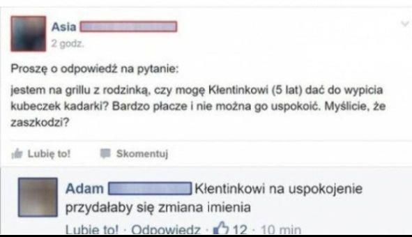 Czy Kłentinek może napić się alkoholu? 
