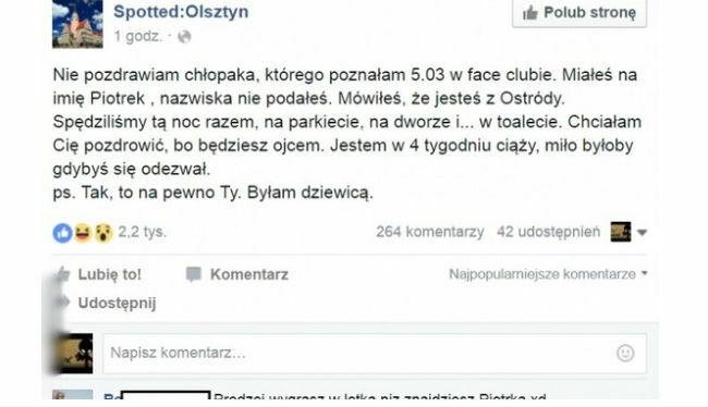 Pozdrowienia dla ojca dziecka