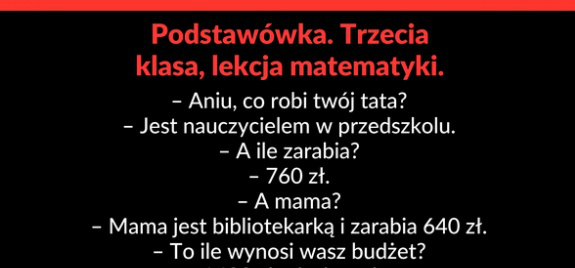 Lekcja matematyki 