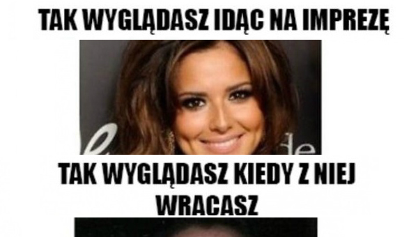 Przed imprezą vs po imprezie...