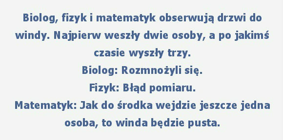 Zagadka z windą...
