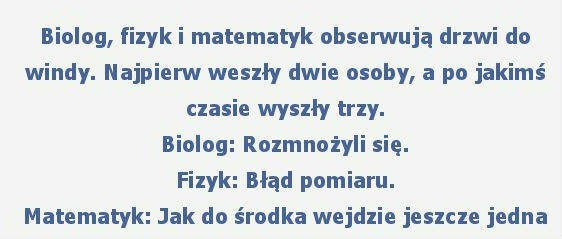 Zagadka z windą...