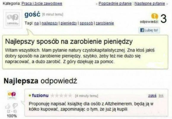 Najlepszy sposób na zarobienie pieniędzy