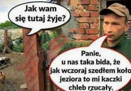 Panie, u nas taka bida...