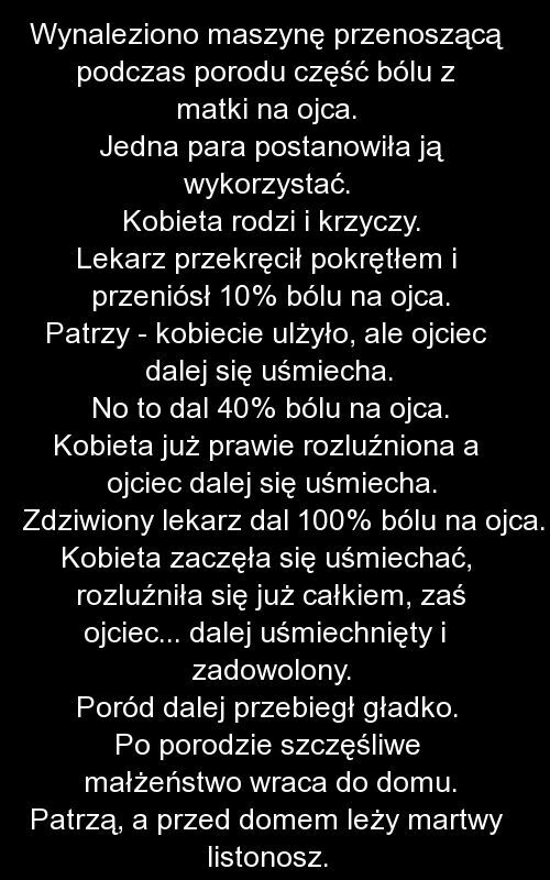 Maszyna przenosząca ból na faceta
