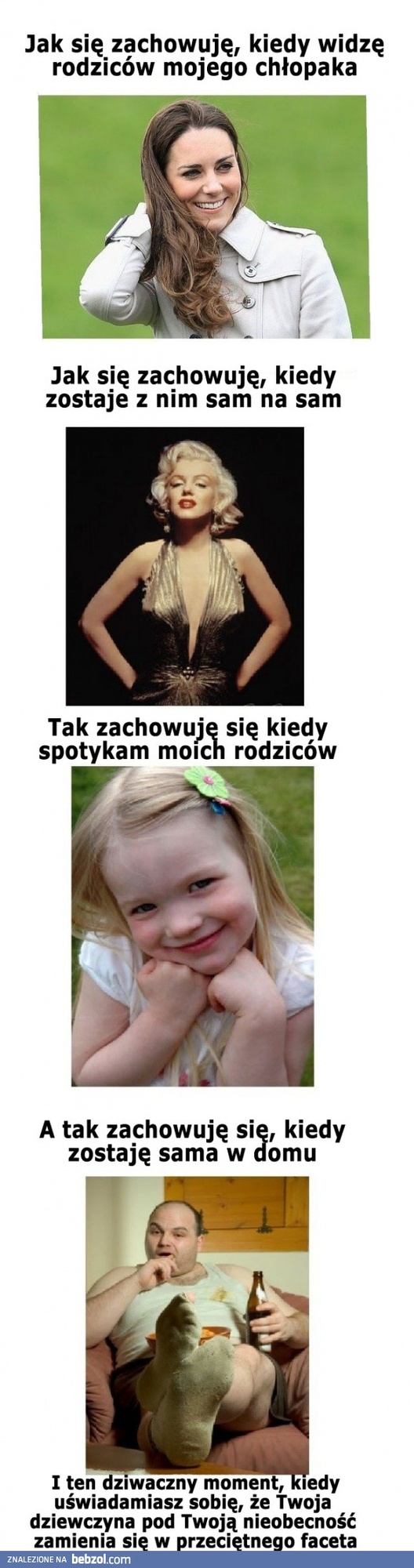 Ja przy rodzicach mojego chłopaka vs kiedy zostajemy sami 