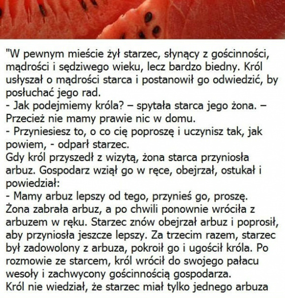 Starzec i król