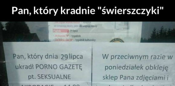 Wiadomość do złodzieja 