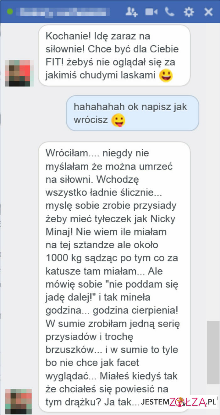 Relacja z siłowni...