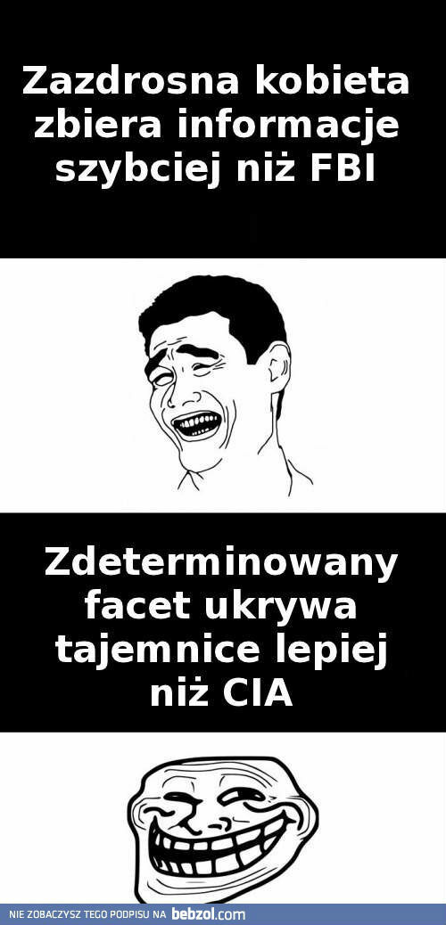 Zazdrosna kobieta i zdeterminowany facet