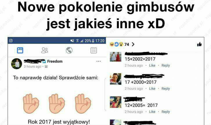 Nowe pokolenie gimbusów...