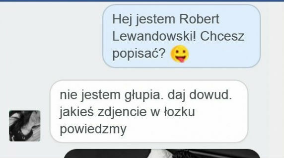 Wiadomość od Roberta Lewandowskiego 