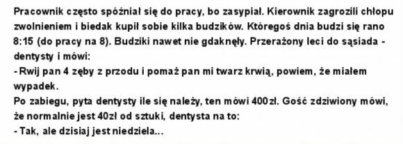 Spóźnialski pracownik