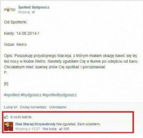 Znajomość z klubu