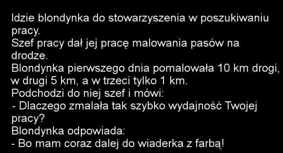 Blondynka w pracy