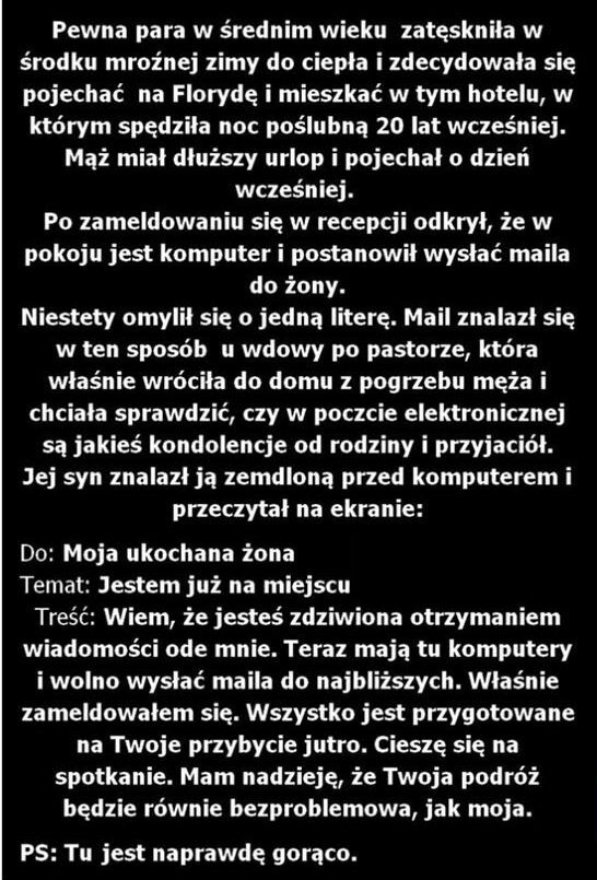 Wiadomość do żony