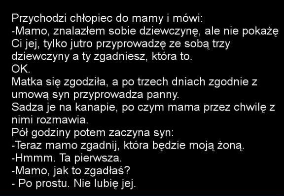 Jak rozpoznać przyszłą synową 