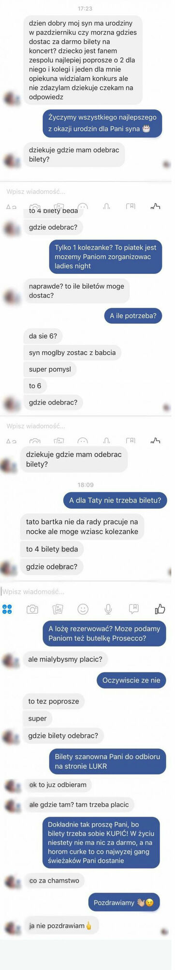 Bilety za darmo