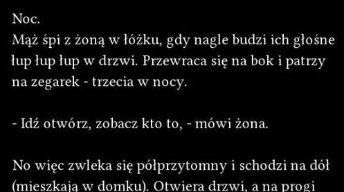 Pukanie do drzwi w środku nocy