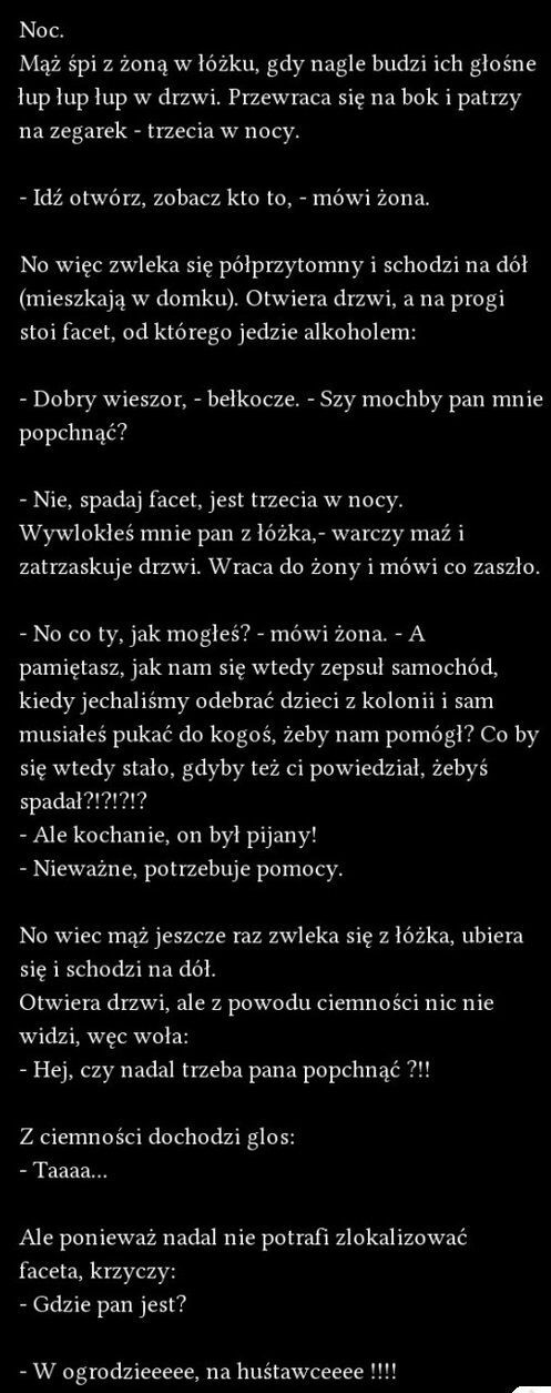 Pukanie do drzwi w środku nocy