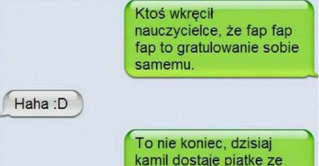Wkręcenie nauczycielki 