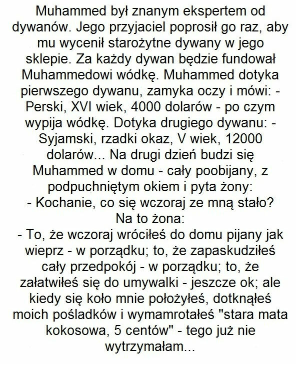 Wycena za wódkę 