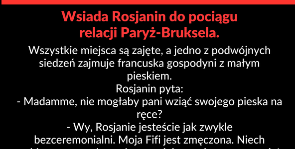 Wsiada Rosjanin do pociągu 