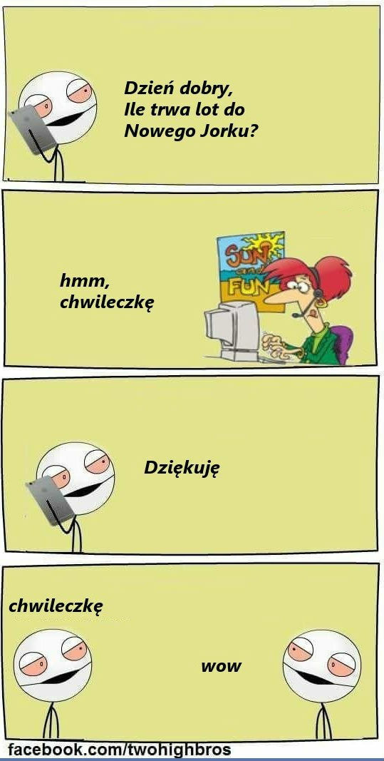Ile trwa lot do Nowego Jorku?