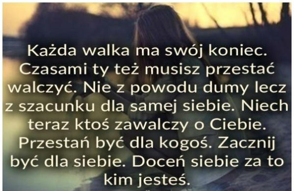 Każda walka ma swój koniec...
