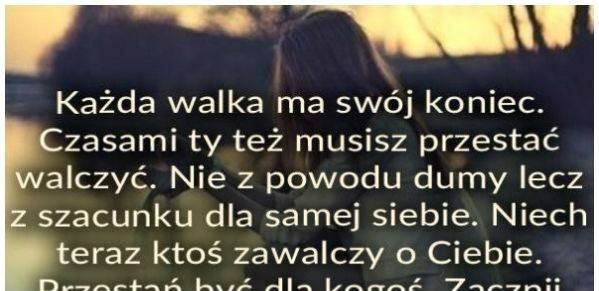 Każda walka ma swój koniec...