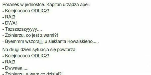 Poranek na jednostce