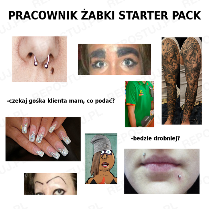 Pracownik Żabki starter pack 