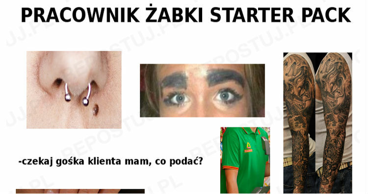 Pracownik Żabki starter pack 