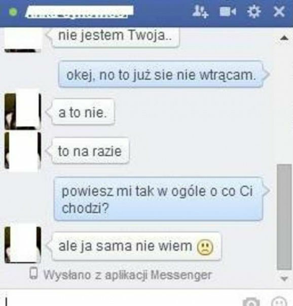 Rozmowa z obrażoną kobietą