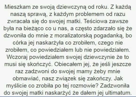 Wtrącająca się teściowa