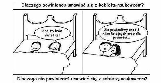 Związek z kobietą-naukowcem