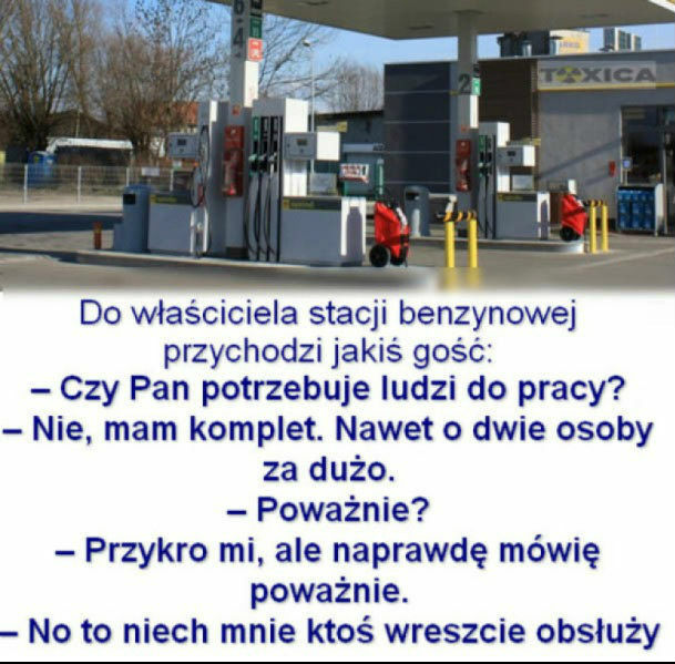Czy potrzebuje Pan ludzi do pracy?