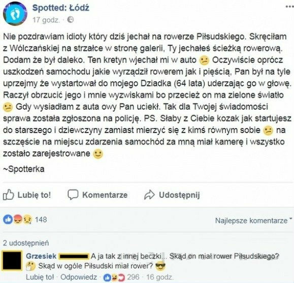 Wypadek rowerowy