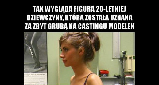 Nazwano ją zbyt grubą 