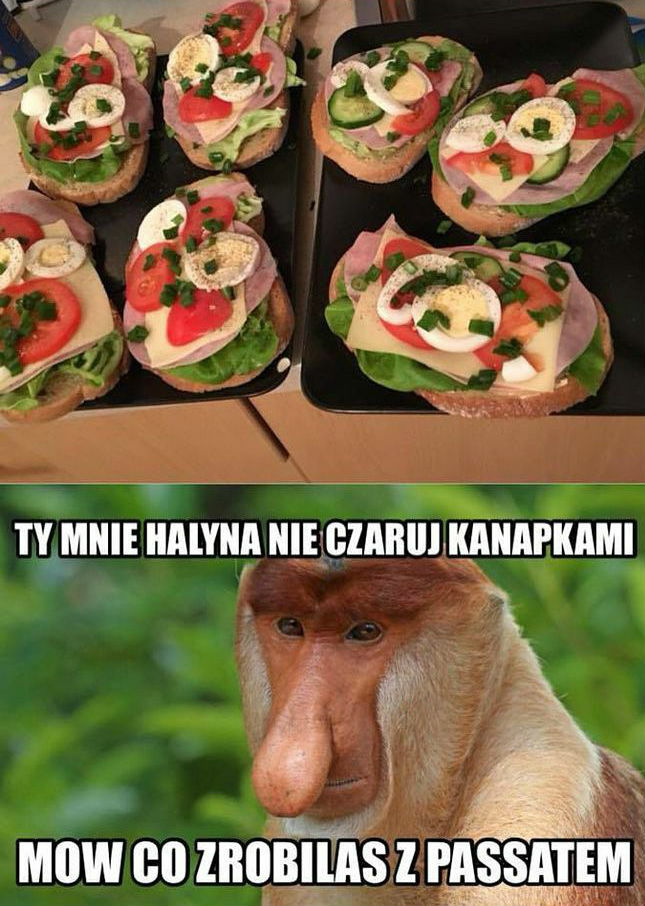 Halyna czarująca kanapkami 