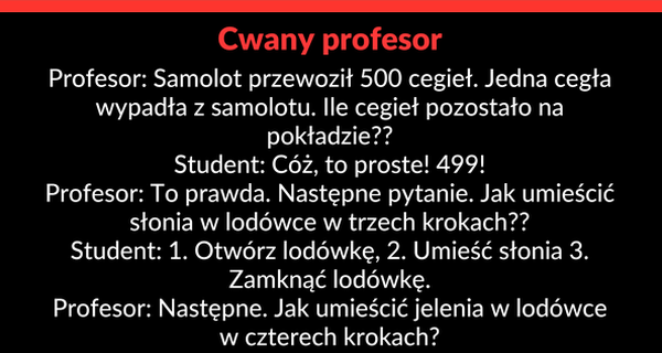 Cwany profesor