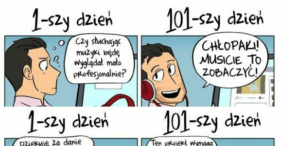 1 dzień w pracy vs 101