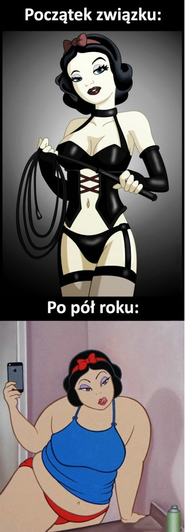 Początek związku vs po pół roku