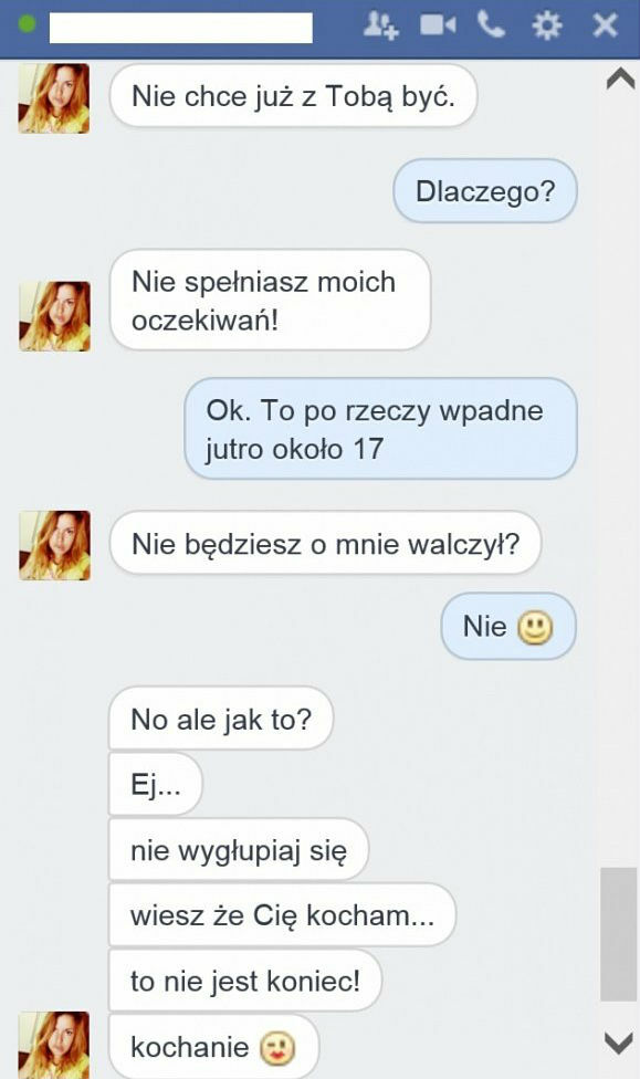 Nie spełnia jej oczekiwań 