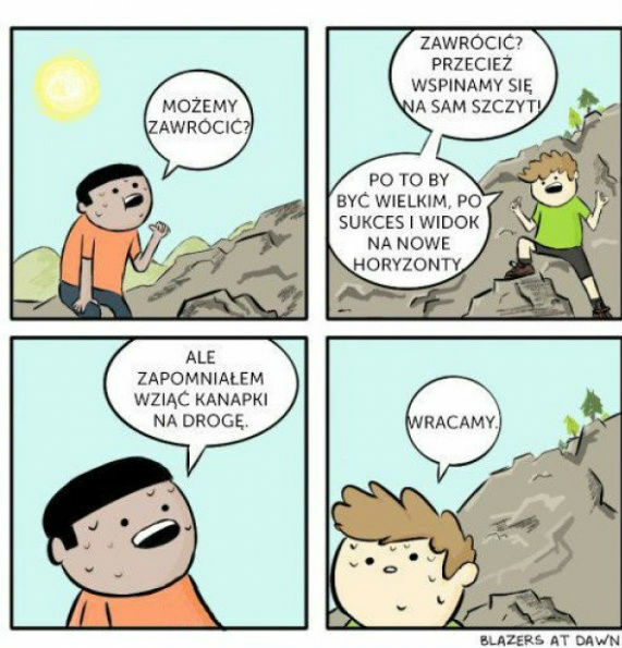 Kiedy zapomnisz bardzo ważnej rzeczy...