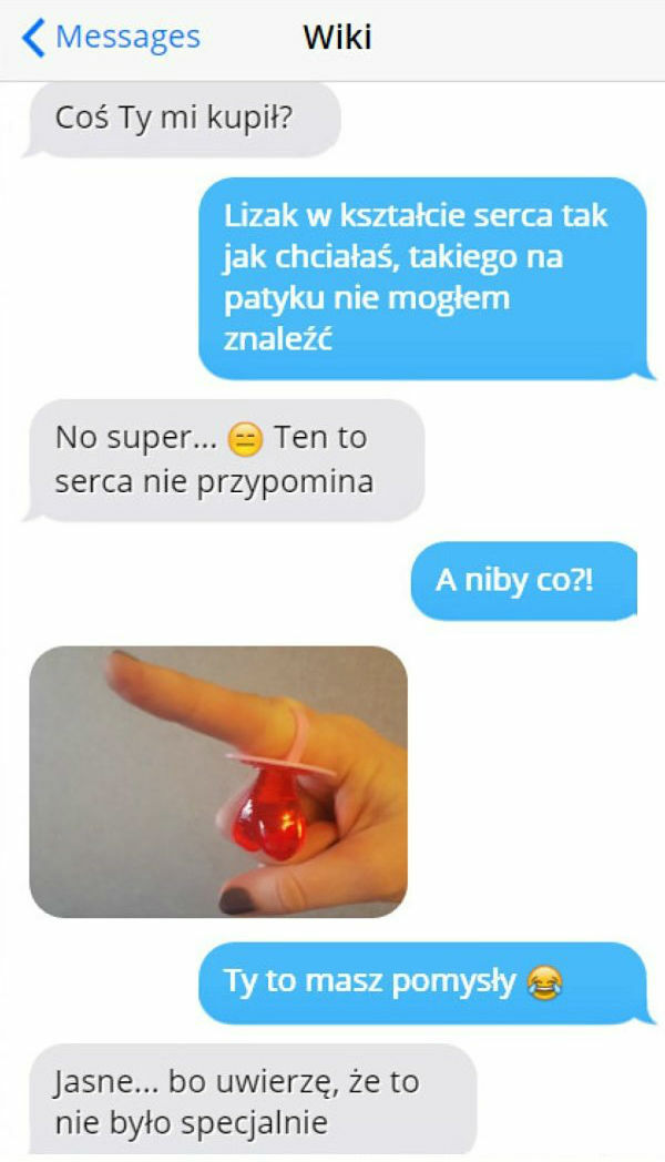 Lizak w kształcie... no właśnie czego? ;)