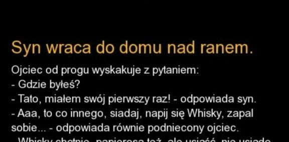 Pierwszy raz syna