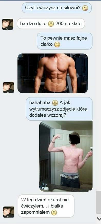 W ten dzień akurat nie ćwiczył